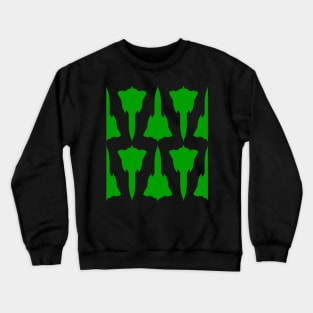 Lockheed SR-71 Blackbird - Green & White Pattern Design Crewneck Sweatshirt